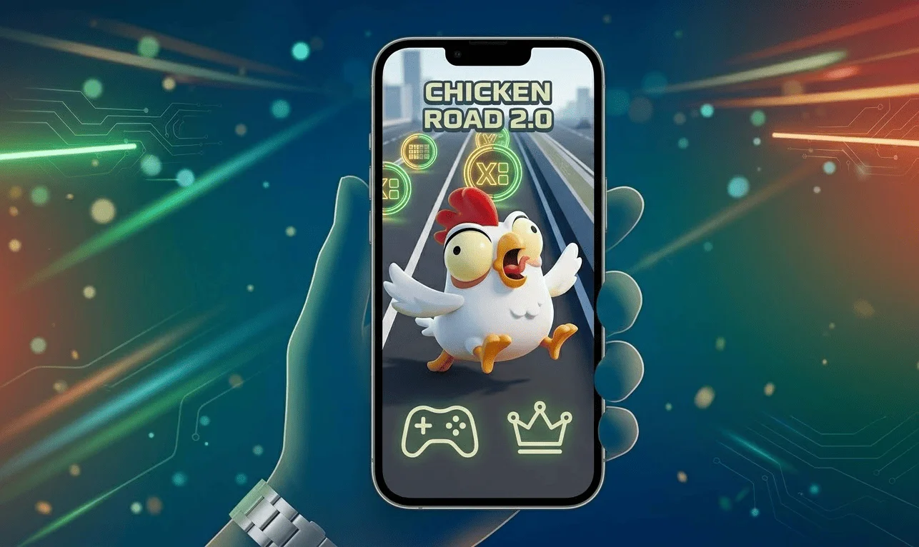 Mobilos játékmenet – teljes képernyős crash játék InOut Games